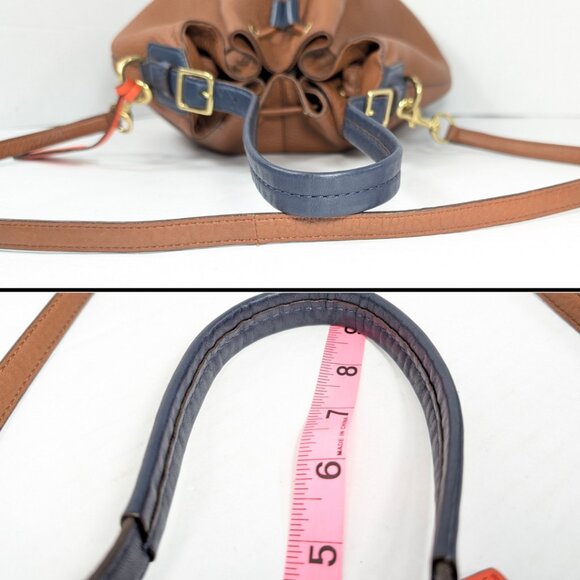 Coach Legacy Brown Pebbled Leather Convertible Large Bucket Bag 25306 - Picture 7 of 10